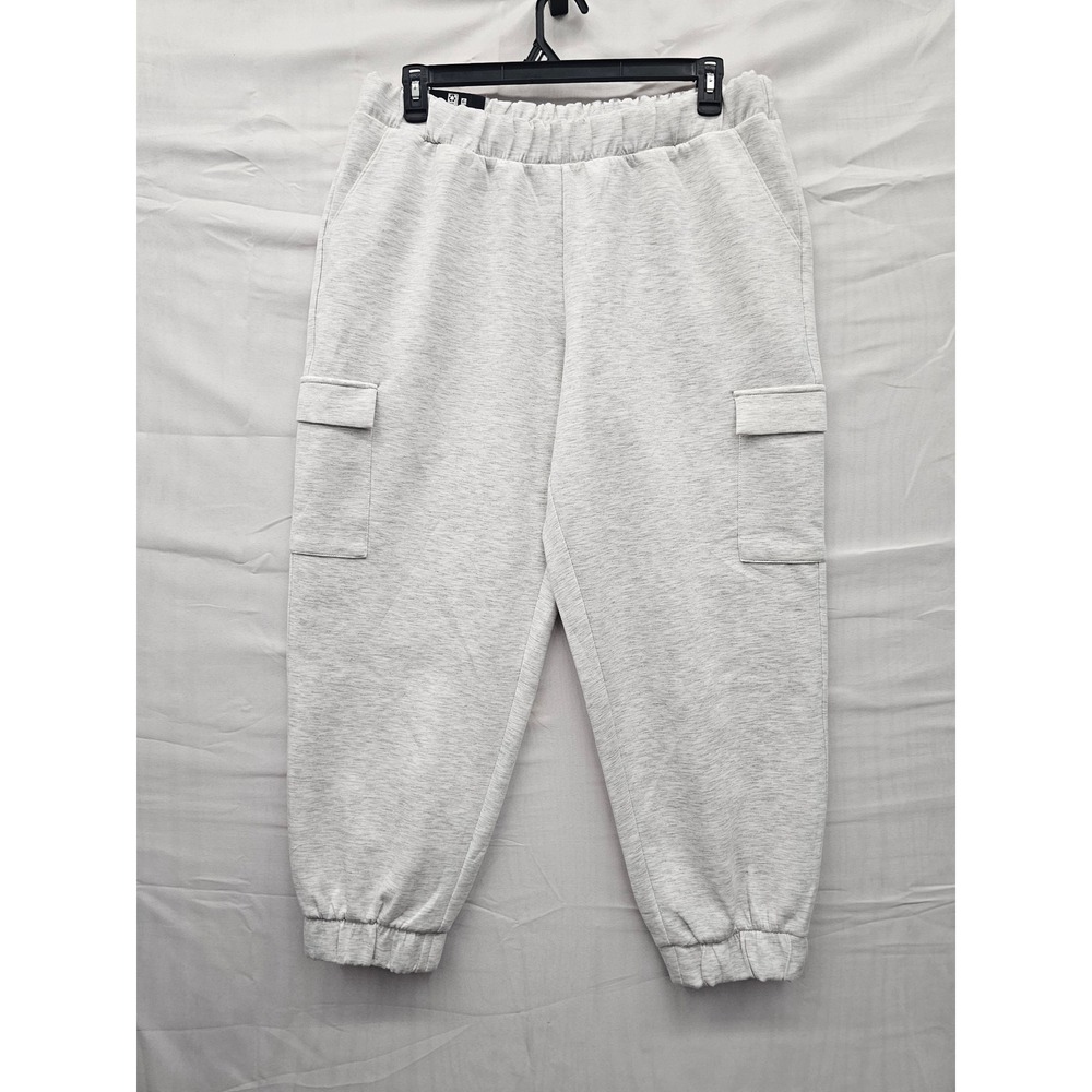 Express Womens Cargo Jogger Grey Poly Blend Athletic Size‎ XL